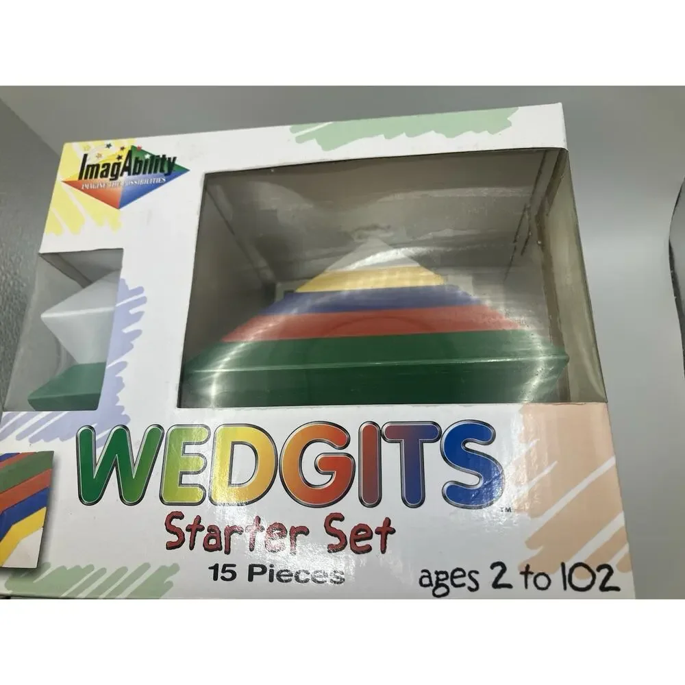 ImagAbility WEDGiTS Starter Set Interlocking Blocks 15pc Plastic Age 2+ MPN 0015